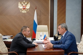 Министр строительства и ЖКХ РФ провел рабочую встречу с главой Республики Северная Осетия-Алания